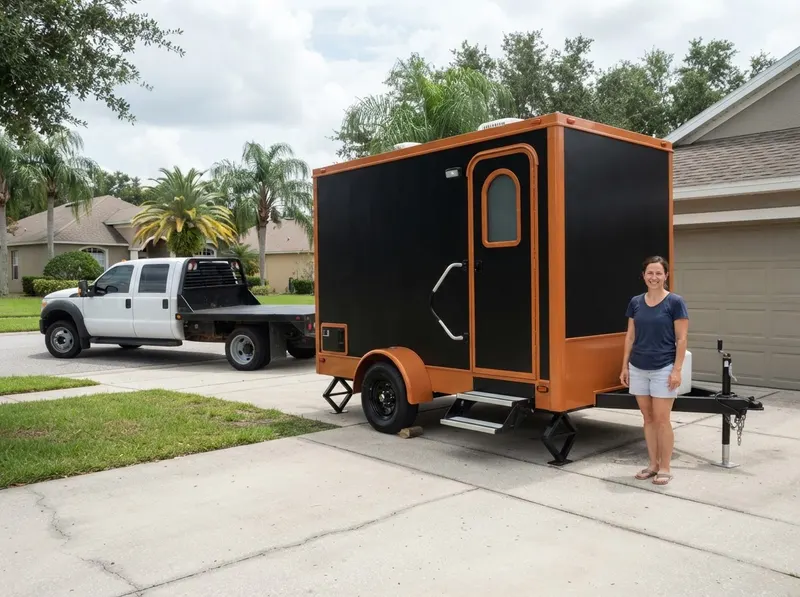 Luxury Restroom Trailer in Orlando, FL